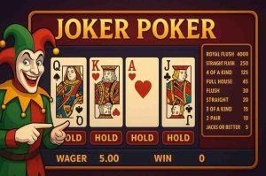 Joker Poker no 76PP com cartas e jogadas estratégicas