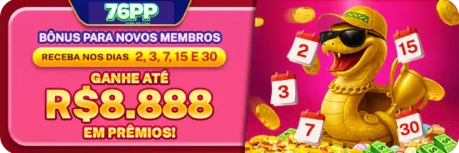 Bônus e promoções disponíveis no 76PP